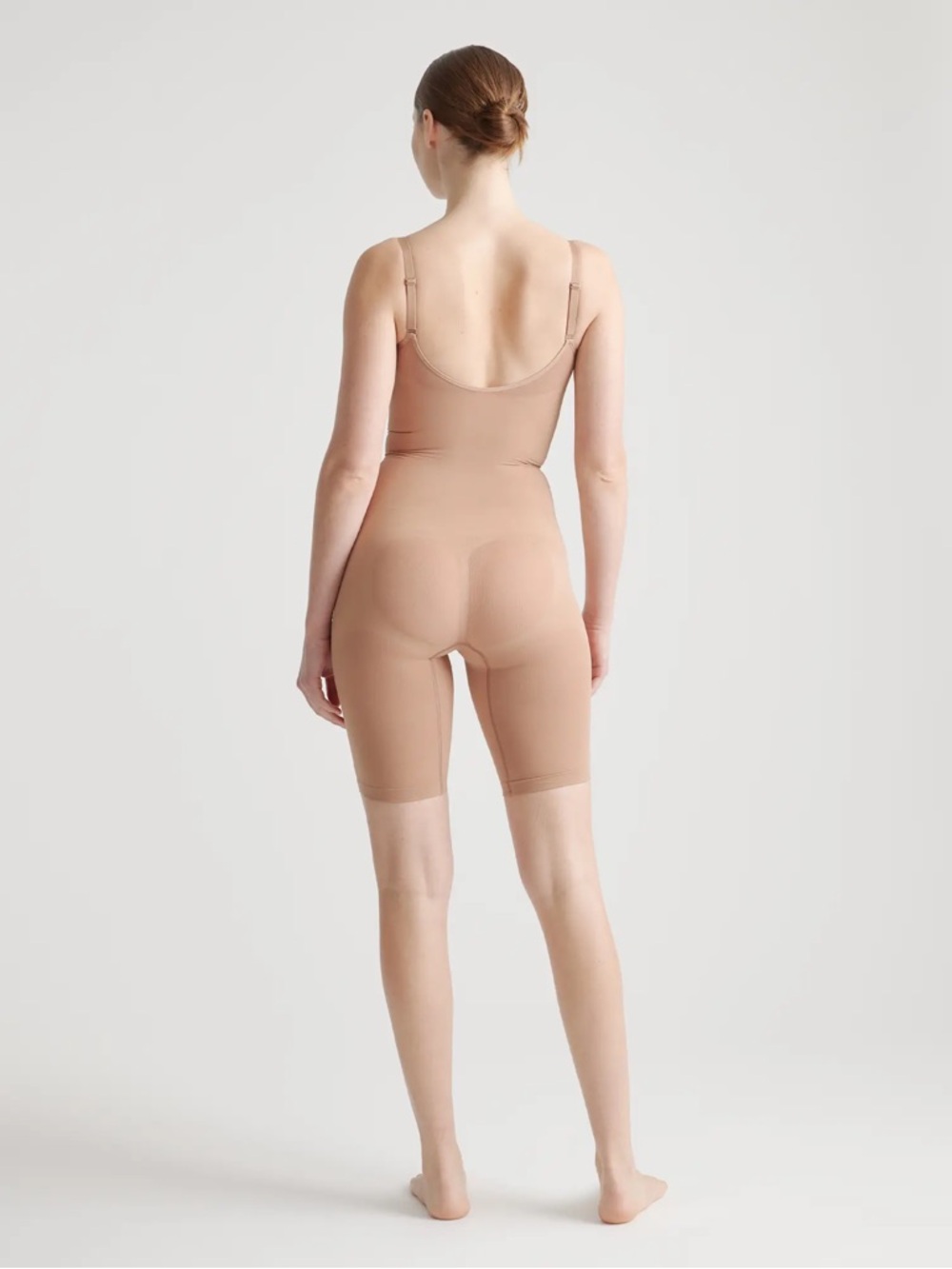 NWT QUINCE Sculpting Mid-Thigh Bodysuit Medium Sienna 7553 - Picture 3 of 8
